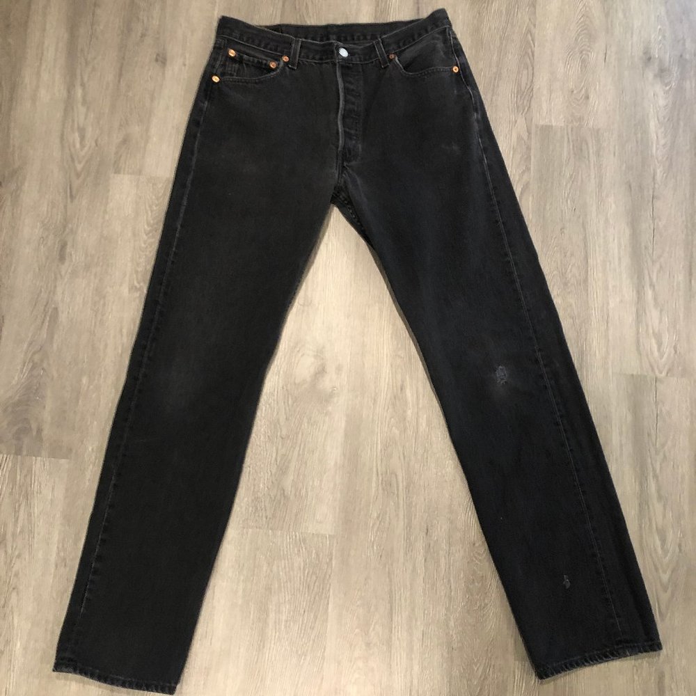 VINTAGE LEVIS 501 - MADE IN USA - Black Denim - 36